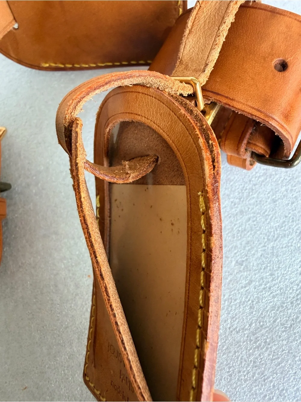 Louis Vuitton Paris Made in France Luggage Tags Set